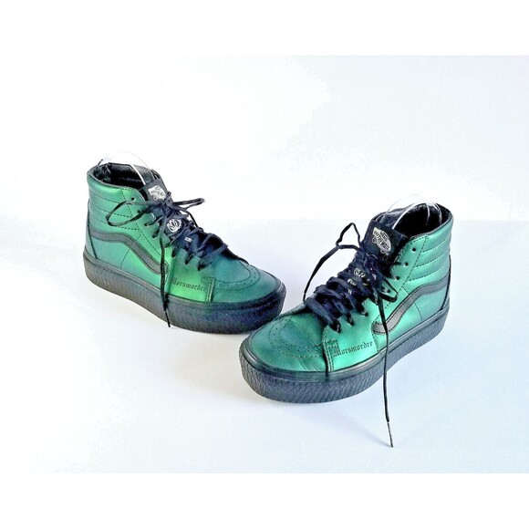 VANS x HARRY POTTER Sk8 Hi Platform RB Morsmordre Dark Arts Sneakers Green 6.5 - Picture 1 of 16